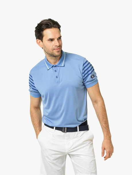 Cross Sportswear M Sporty Polo T-shirt Herre - Bel Air Blue - Bel Air Blue