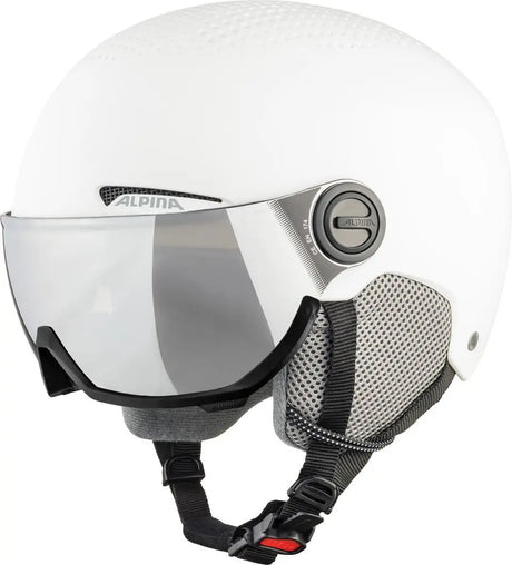 Alpina Arber Visor Q-Lite Skihjelm Dame / Herre - White Matt - White Matt