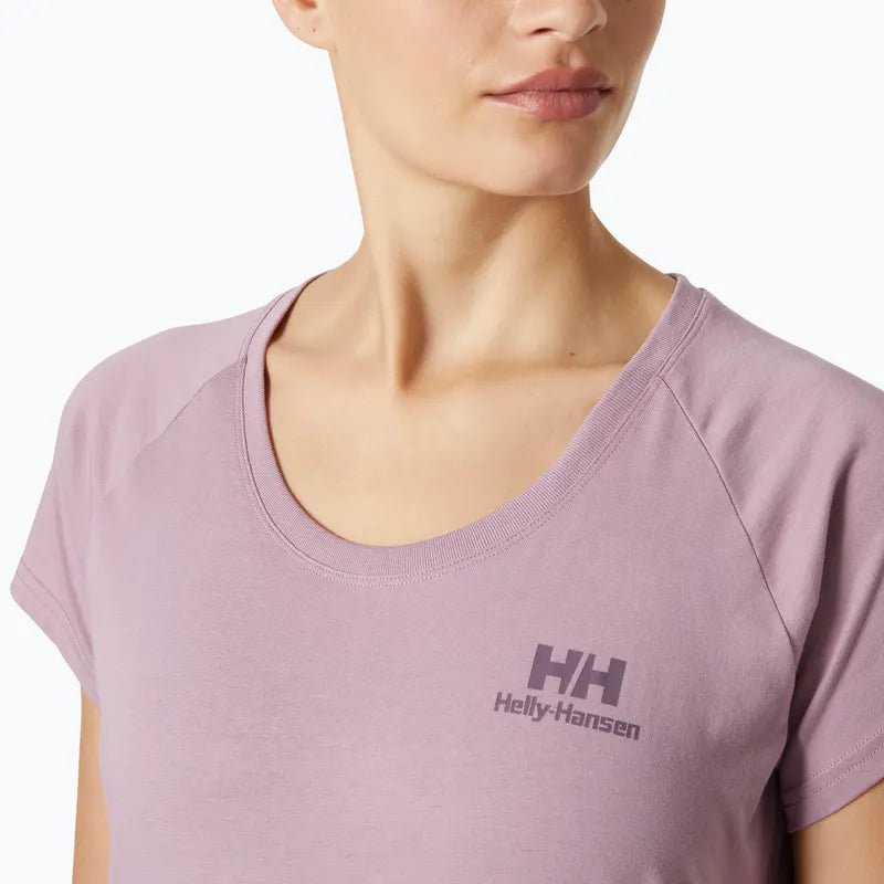 Helly Hansen Women's Nord Graphic Drop T-Shirt Dame - Purple -