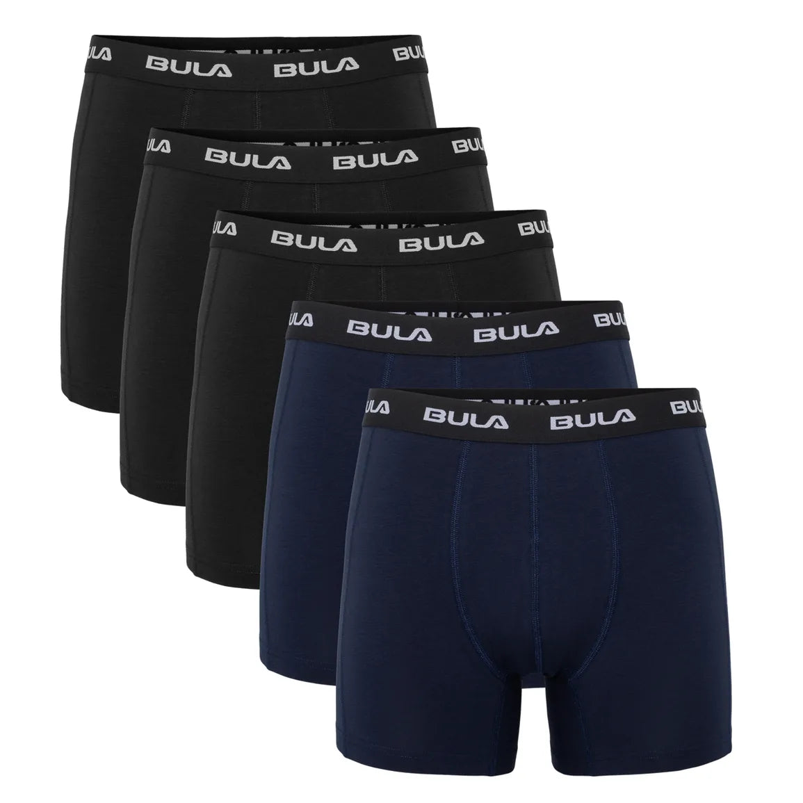 Bula Frame 5pk Boxer Underbukser Herre – Black/Navy - Black Navy - 713200-bn-product-5