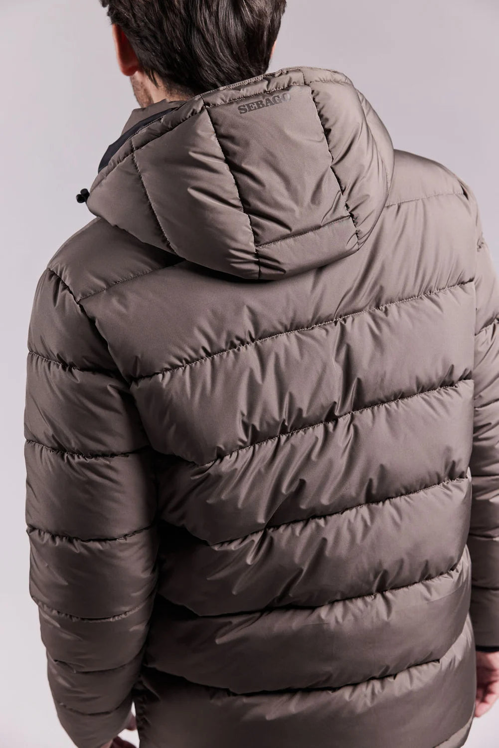 Sebago Jasper Puffer Jacket Vinterfrakke Herre - Dark Sand -