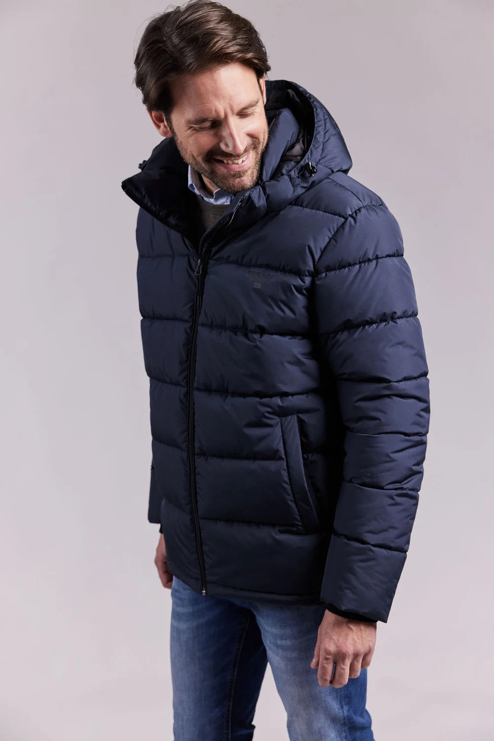 Sebago Jasper Puffer Jacket Vinterfrakke Herre - Dark Navy - Dark Navy