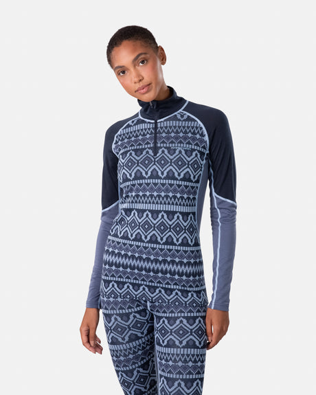 Kari Traa Malia Half-Zip Skiundertøj Sæt Dame - Royal -