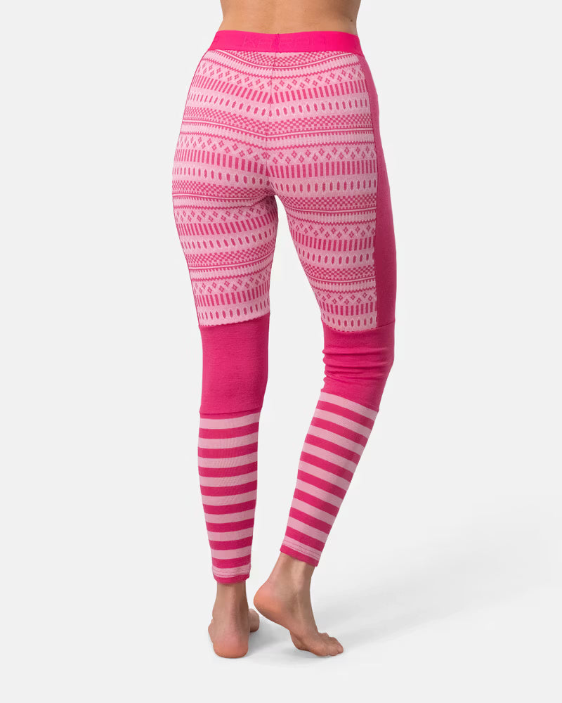 Kari Traa Åkle High Waist Pant Højtaljede Skiunderbukser Dame - Berry Pink -