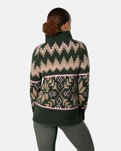 Kari Traa Amelia Knit Striktrøje Dame - Thyme Green -