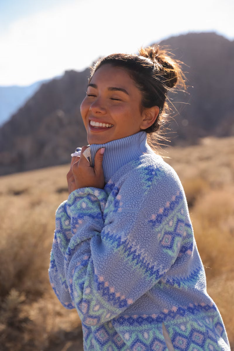 Kari Traa Ruthie Midlayer Half Zip Fleecetrøje Dame - Iris -