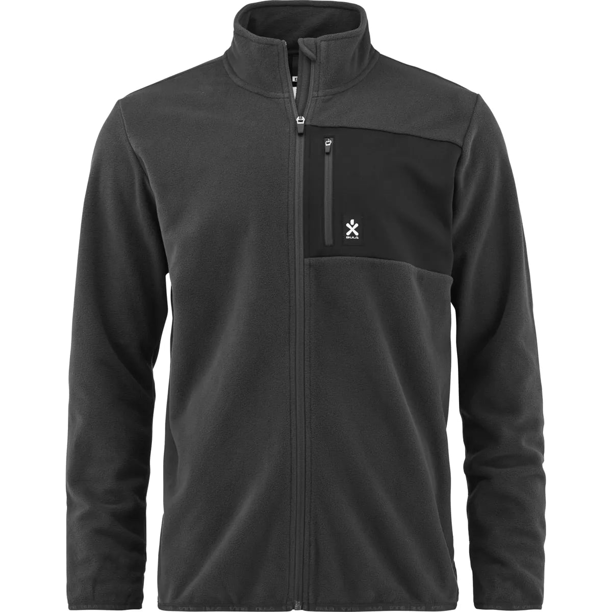 Bula Fleece Jacket Fleecejakke Herre - Dark Grey -