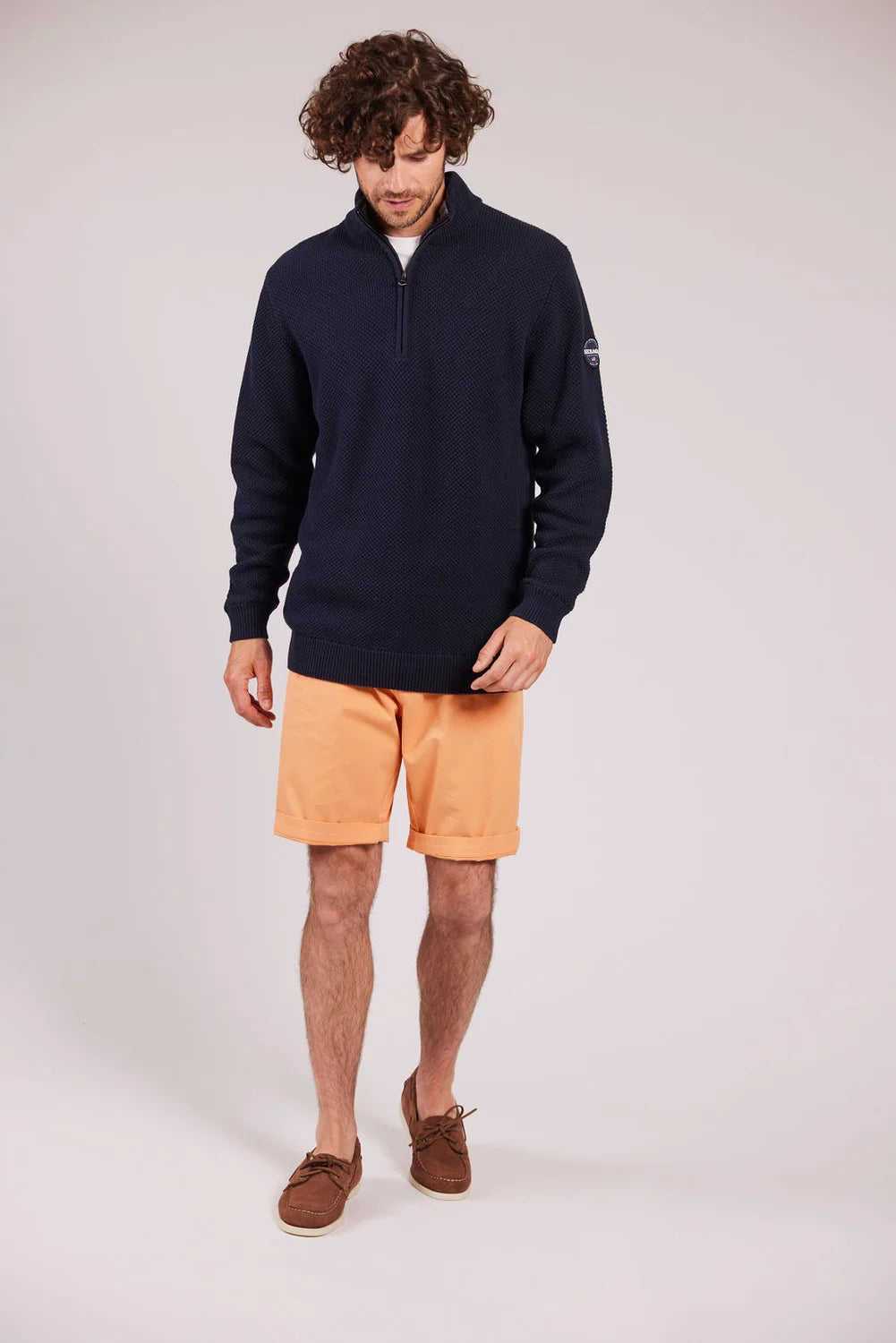 Sebago Helmsman Windstopper Striktrøje Herre - Dark Navy