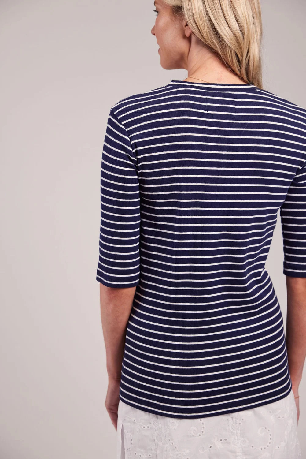 Sebago Vera Rib Half Sleeve Bluse Dame 123 -