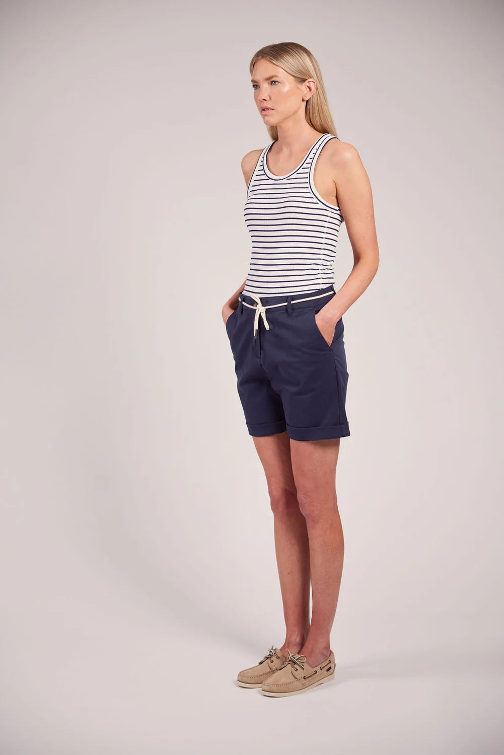 Sebago Womens Bermuda Shorts Dame - Navy -