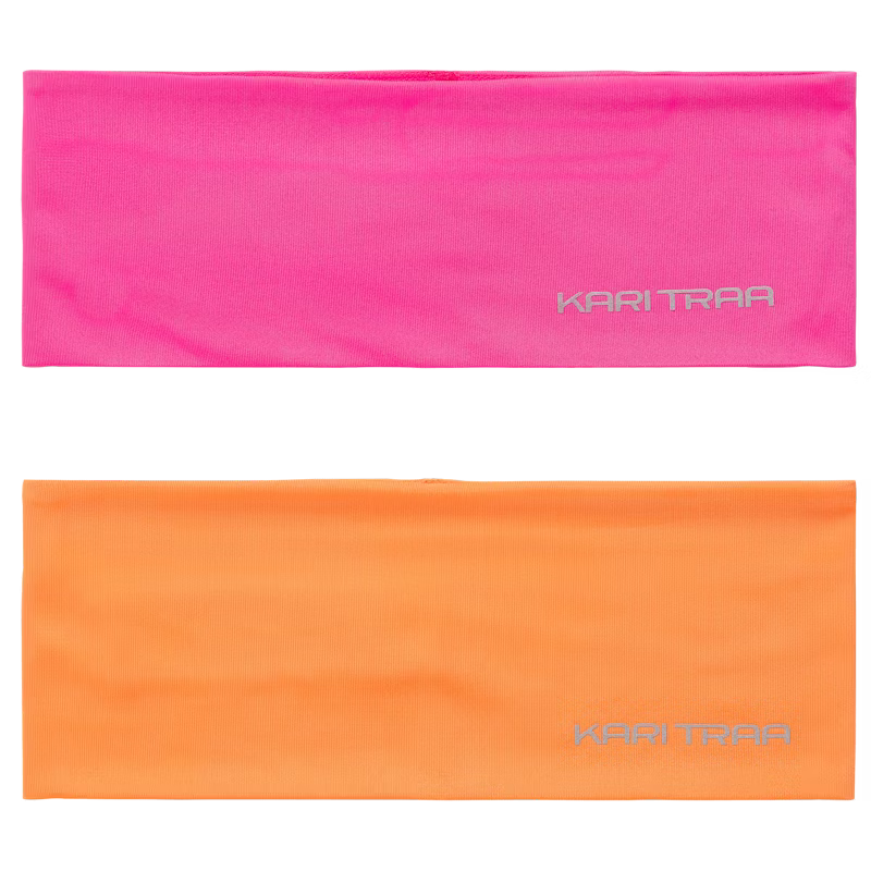 Kari Traa Nora Headband Pandebånd 2-pak - Berry Pink - Berry Pink One-size
