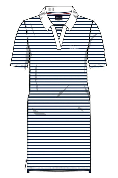 Sebago French Stripe Dress Kjole - White/Navy - White Navy