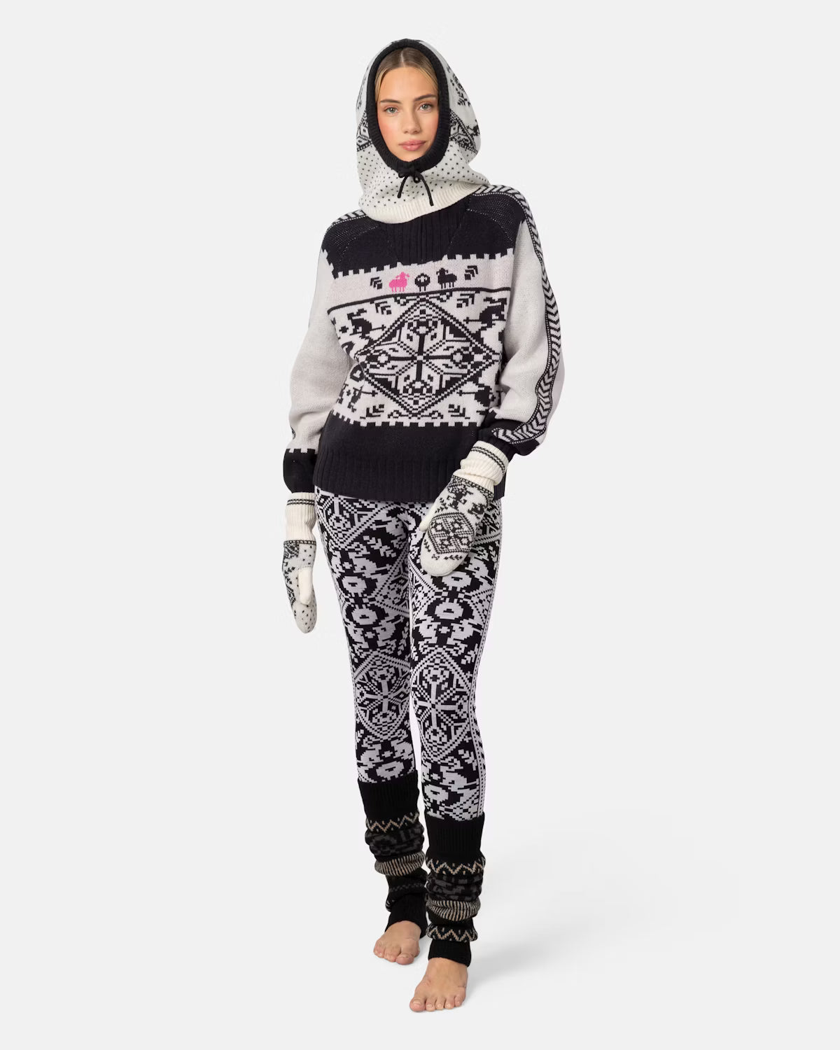 Kari Traa Saga Knit Striktrøje Dame - Natural White -