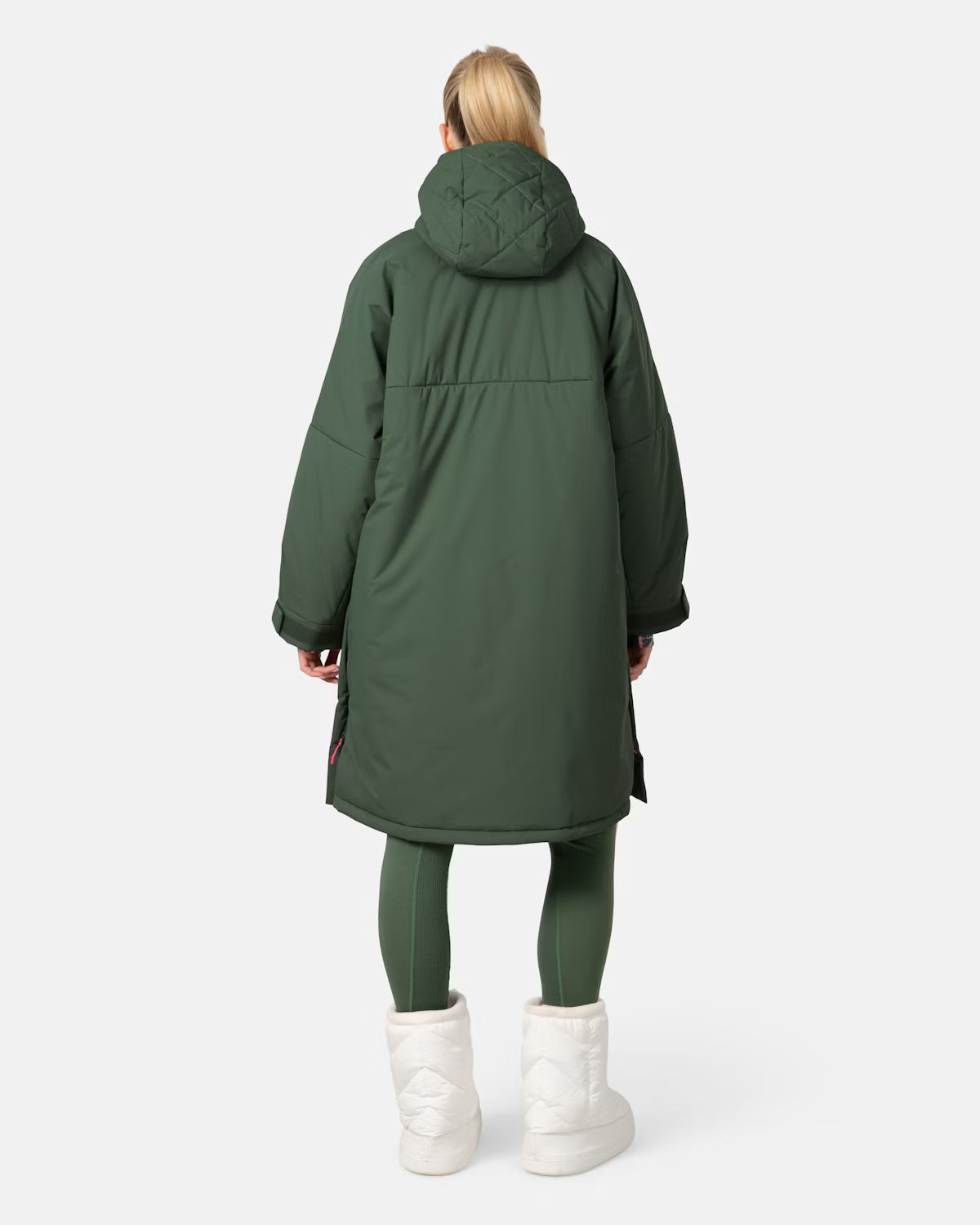 Kari Traa Malene Cape Frakke Dame - Thyme Green -