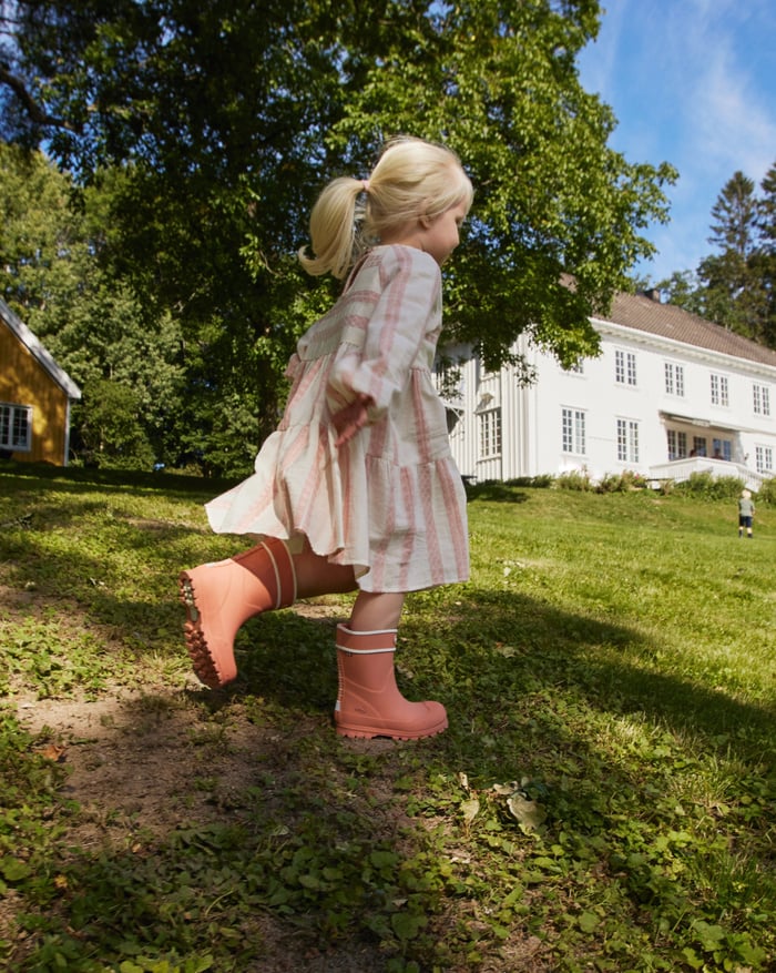 Viking Alv Jolly Kids Rubber Boots Gummistøvler Børn - Peach -