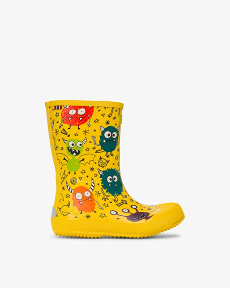 Viking Indie Print Gummistøvler Børn - Yellow/Multi - Yellow Multi