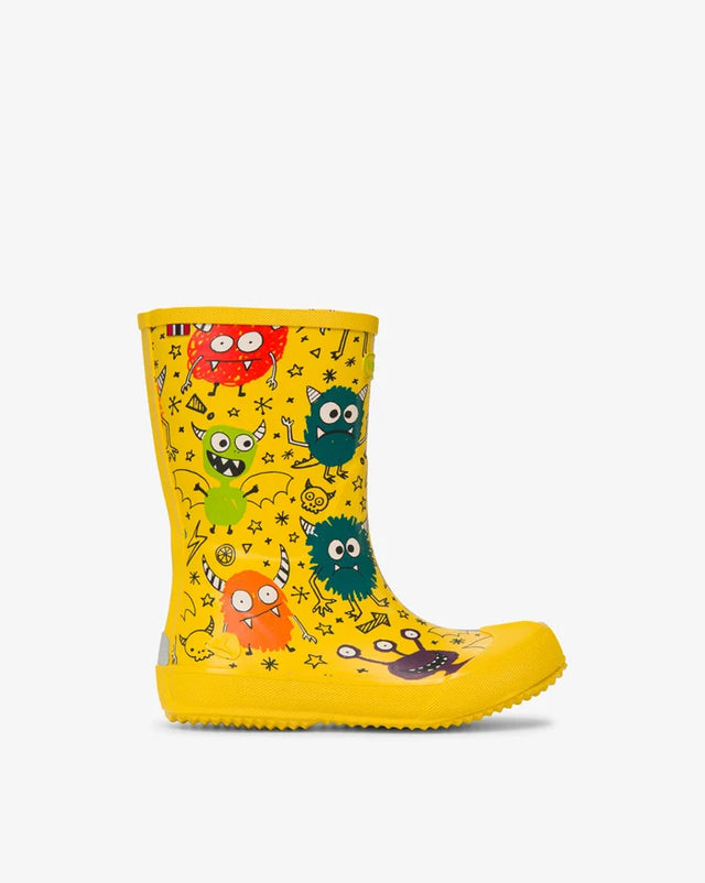 Viking Indie Print Gummistøvler Børn - Yellow/Multi - Yellow Multi