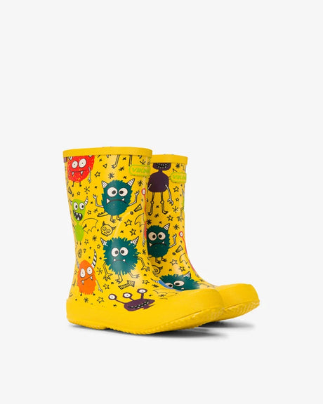 Viking Indie Print Gummistøvler Børn - Yellow/Multi -