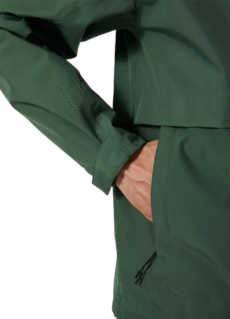 Helly Hansen Men's Flex Rain Jacket Regnjakke Herre - Darkest Spruce -