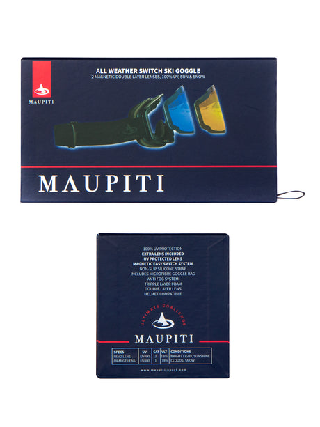 Maupiti Rox Ski Goggle Magnetic Skibriller Dame / Herre -