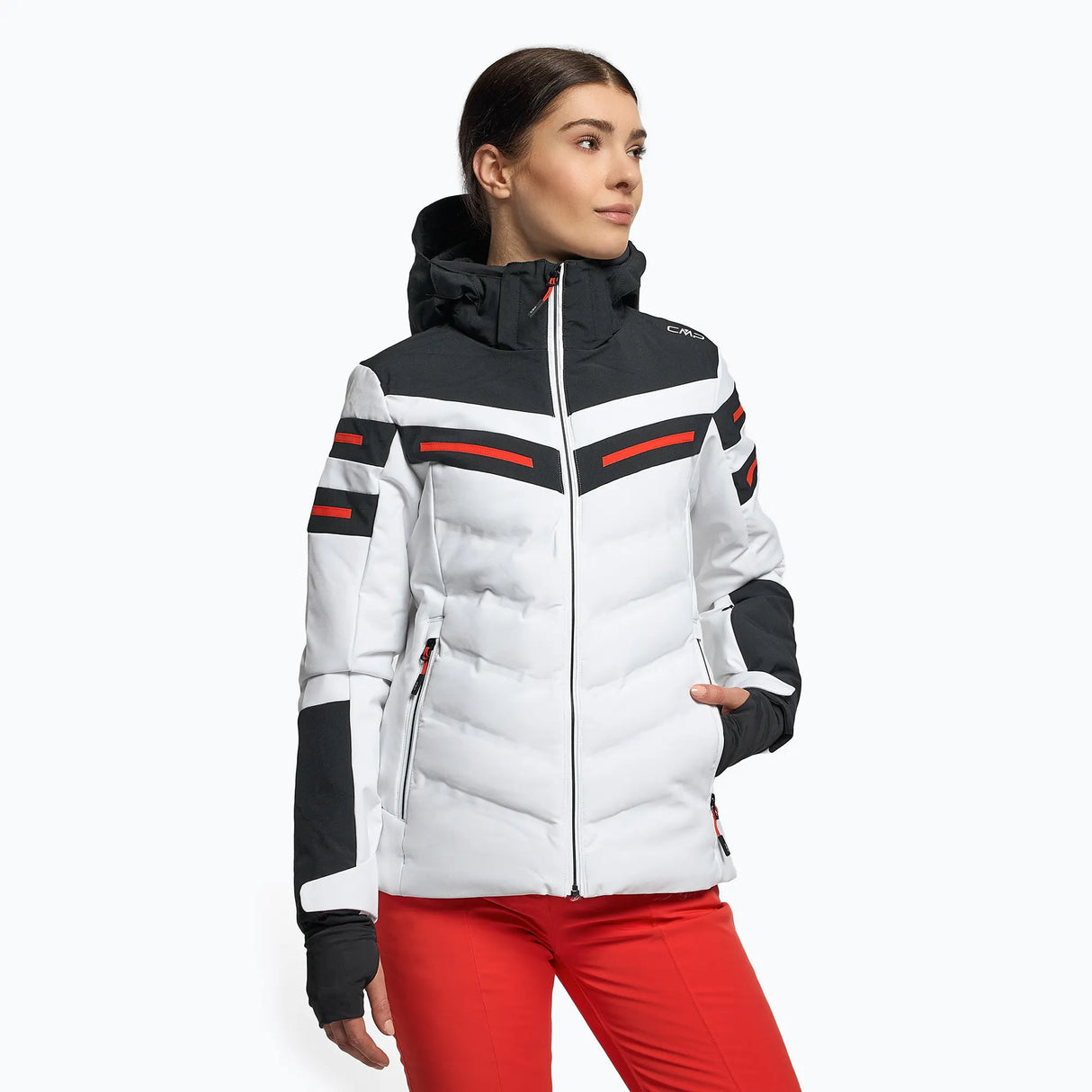 CMP Women's Ski Jacket Skijakke Dame - Black/White