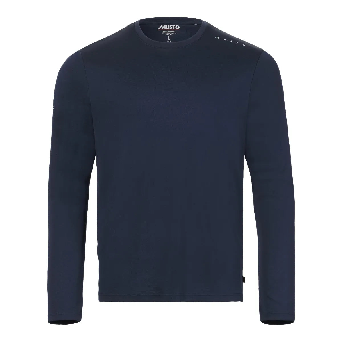 Musto Men's Evo Crew Sunblock Long-Sleeve T-shirt Herre - Navy - Navy