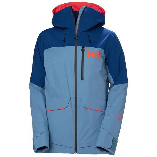 Helly Hansen Women's Powchaser Lifaloft Ski Jacket Skijakke Dame - Blue Fog