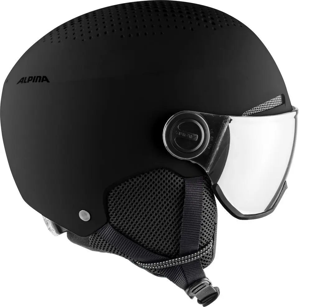 Alpina Arber Visor Q-Lite Skihjelm Dame / Herre - Black Matt -