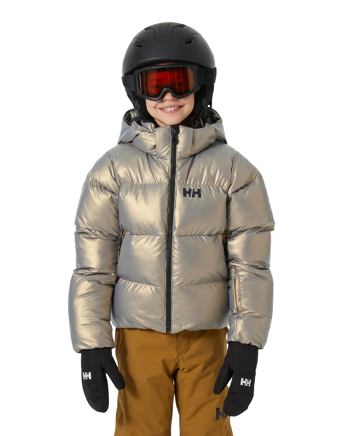 Helly Hansen Juniors' Nora Short Puffy Ski Jacket Skijakke Børn - Lynx - Lynx