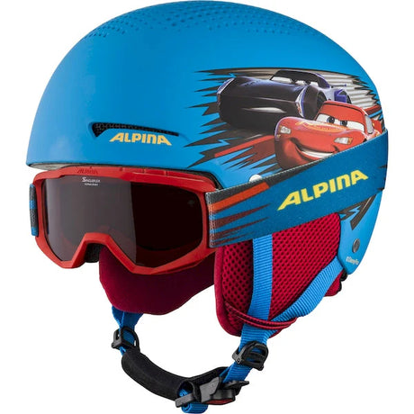 Alpina Zupo Disney Set Børneskihjelm med briller - Cars Matt