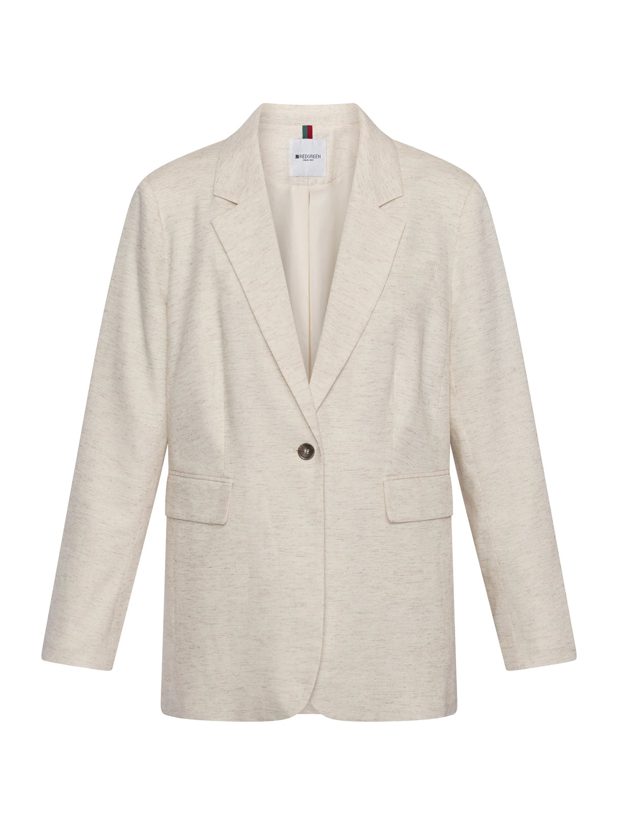 Redgreen Woman Bibbi Blazer Dame - Ecru Melange -