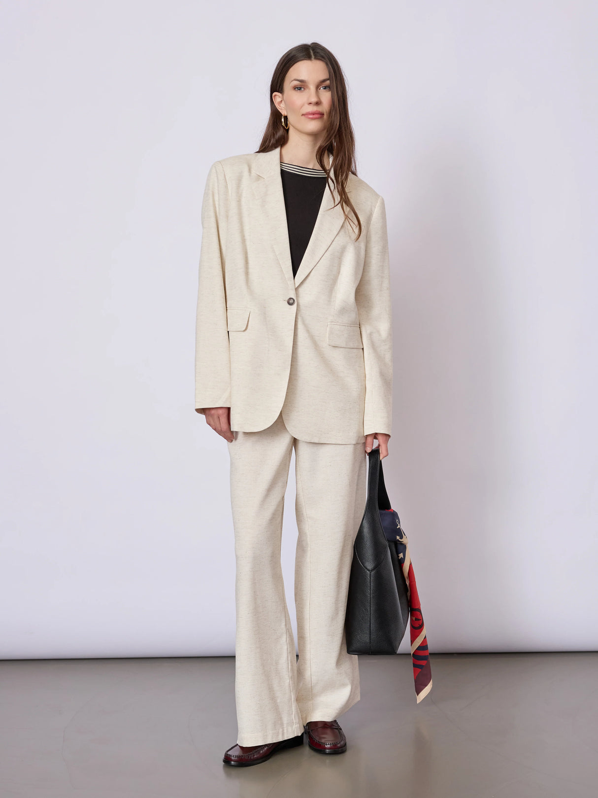 Redgreen Woman Bibbi Blazer Dame - Ecru Melange -