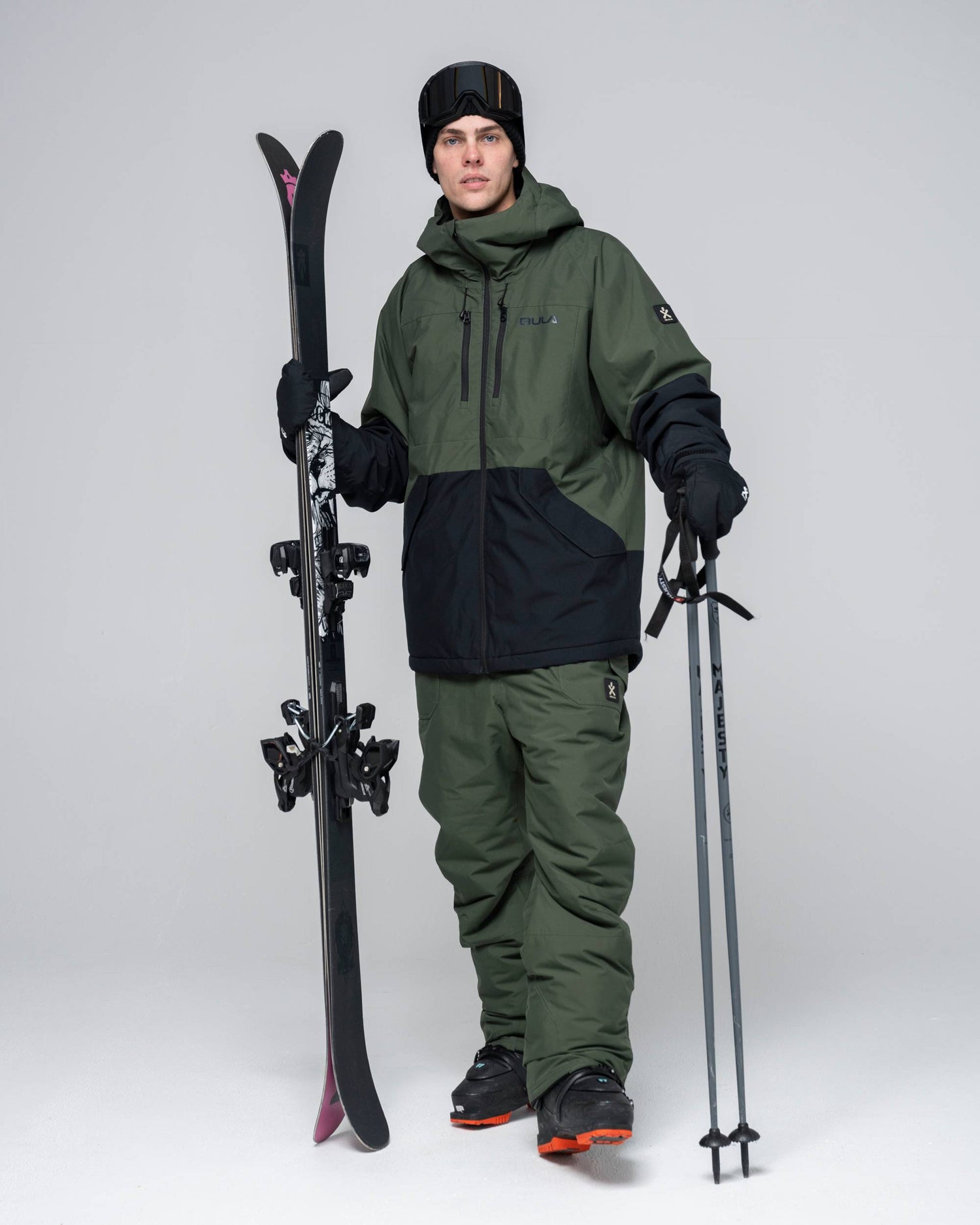 Bula Liftie Insulated Jacket & Pant Skisæt Herre - Dolive / Dolive -