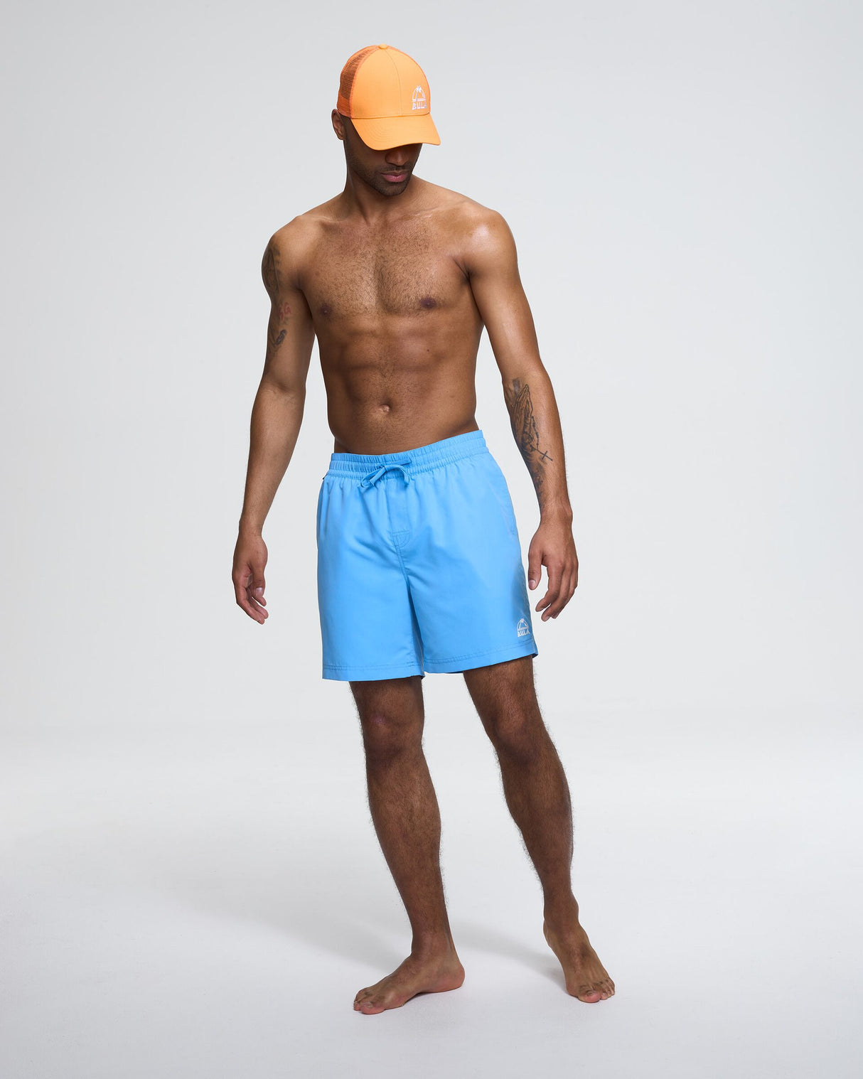 Bula Tide Swim Trunks 17 inch Badeshorts Herre - Ocean -