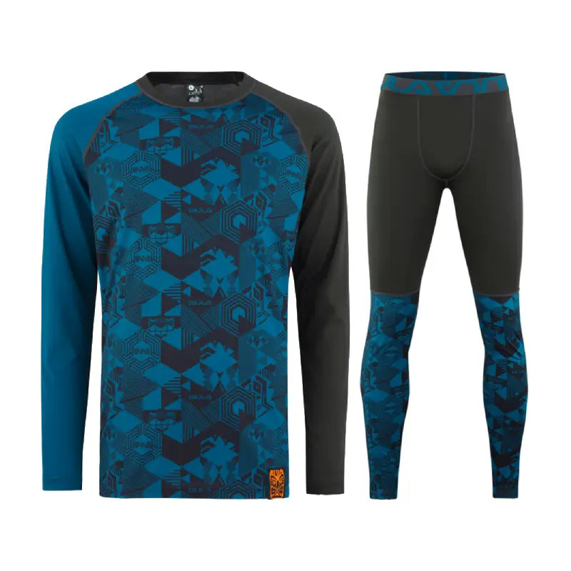 Bula Tiki Tech Crew Skiundertøj Sæt Herre - Blue - XL