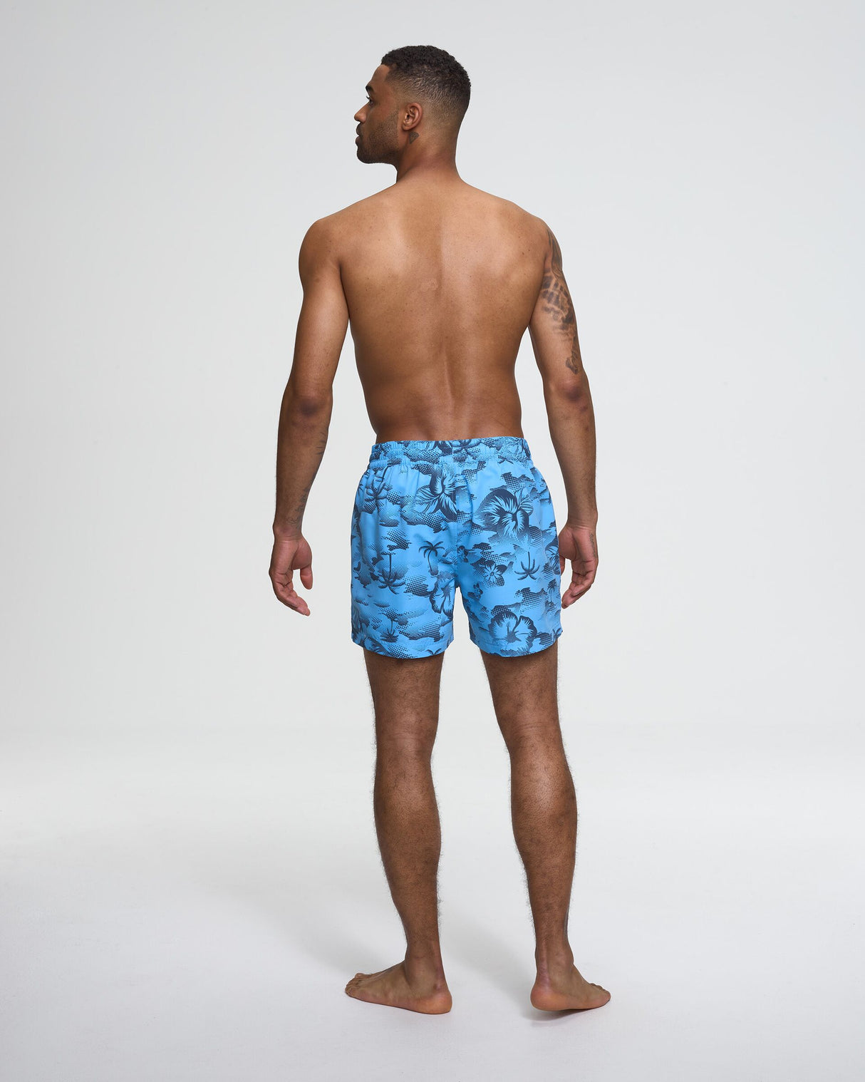 Bula Wade Swim Trunks 15 inch Badeshorts Herre - Blue -