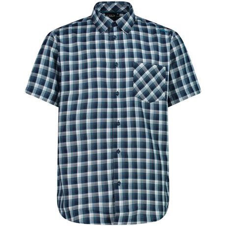 CMP Man Shirt Kortærmet Skjorte Herre - Cemento-B.Blue-Bottle - Cemento-B.Blue-Bottle