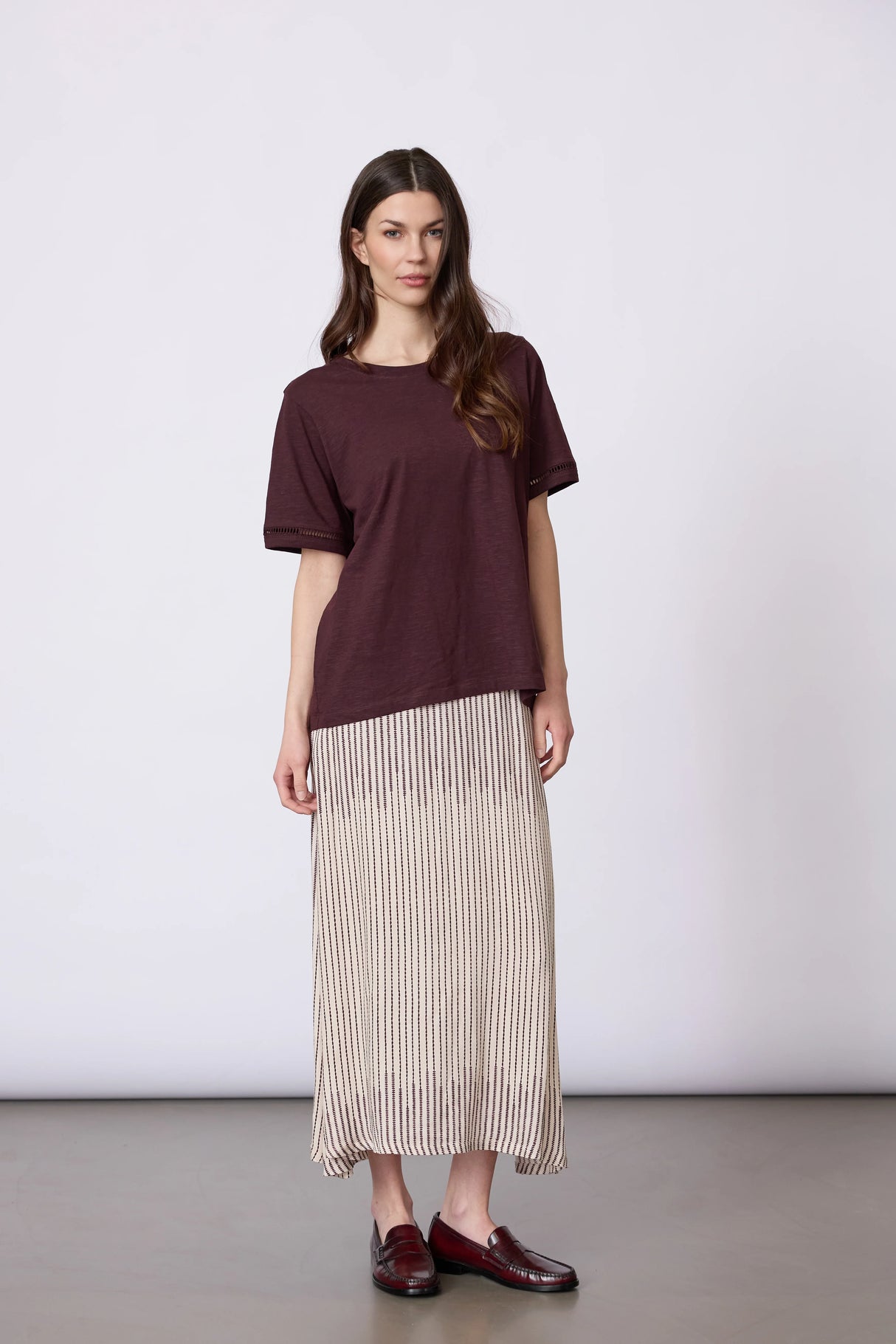 Redgreen Woman Cami T-shirt Dame - Plum -