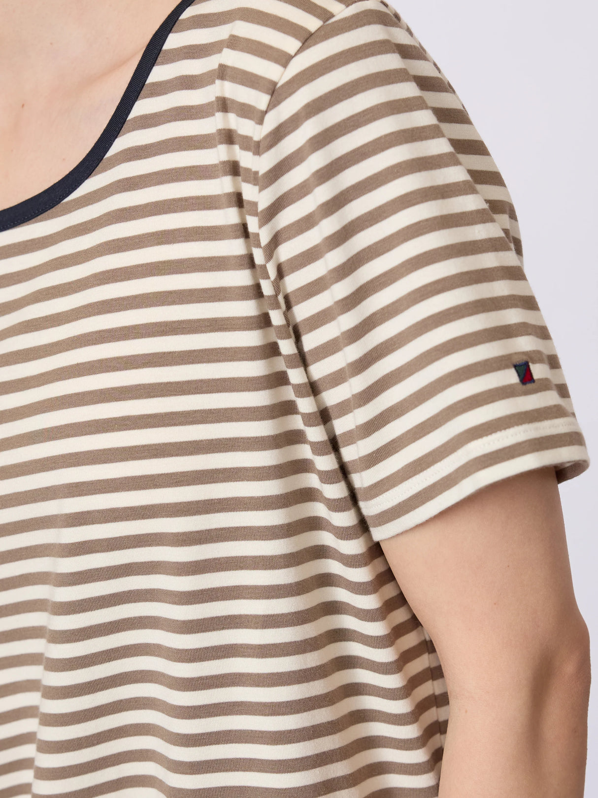 Redgreen Woman Cecilie Tee T-shirt Dame - Plum Stripe -