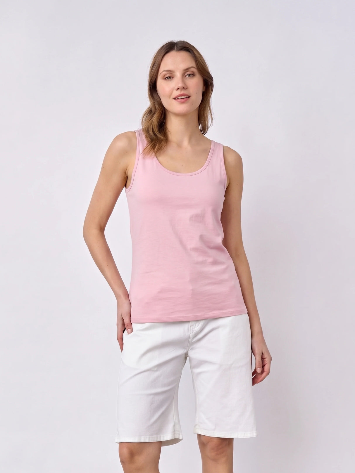 Redgreen Woman Citta Solid Top Dame - Pink - Pink