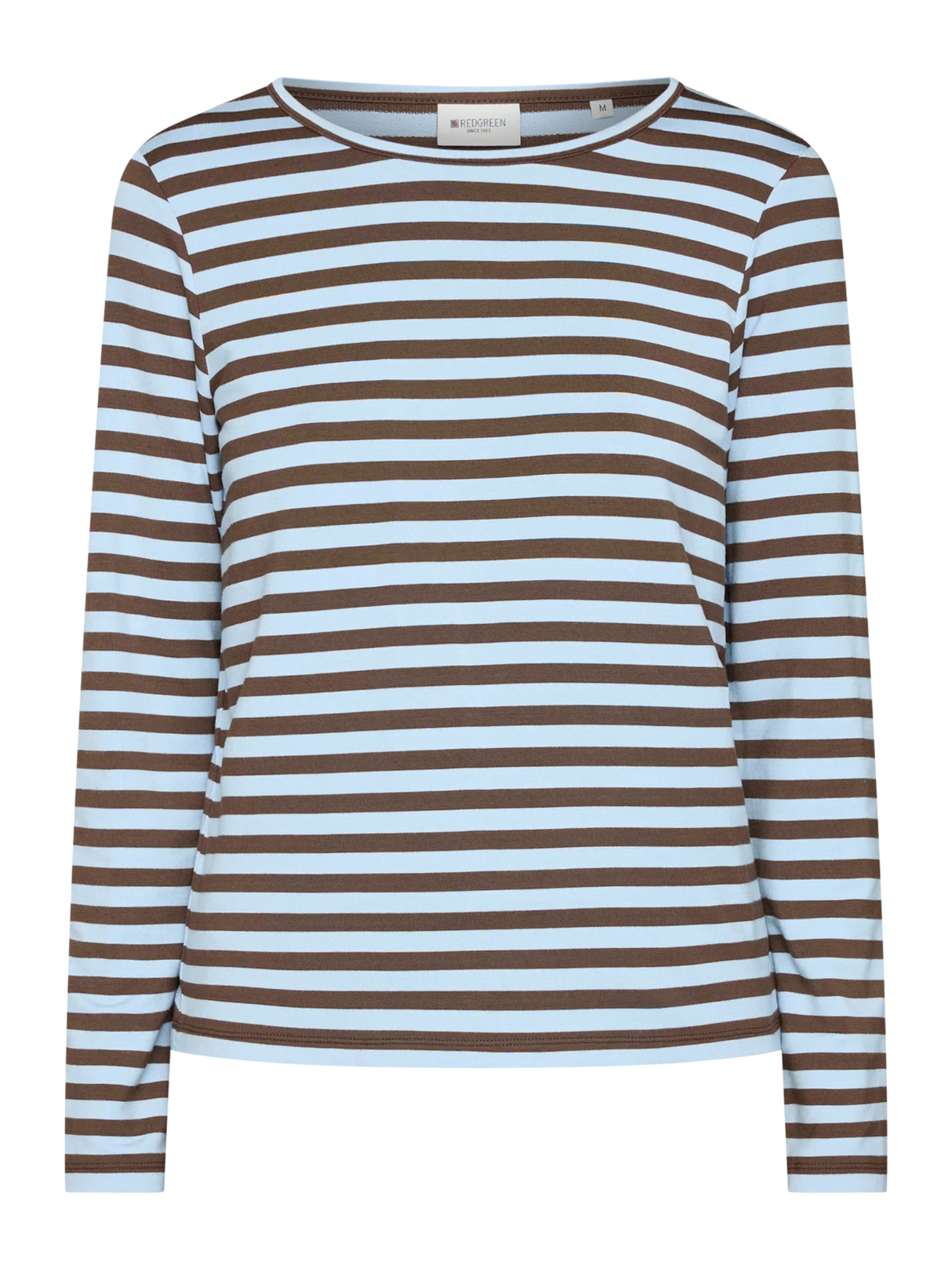 Redgreen Women Fie Long Sleeve T-shirt Dame - Light Blue Stripe