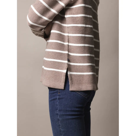 Sea Ranch Francoise Knit Striktrøje Dame - Toffee / Pearl -