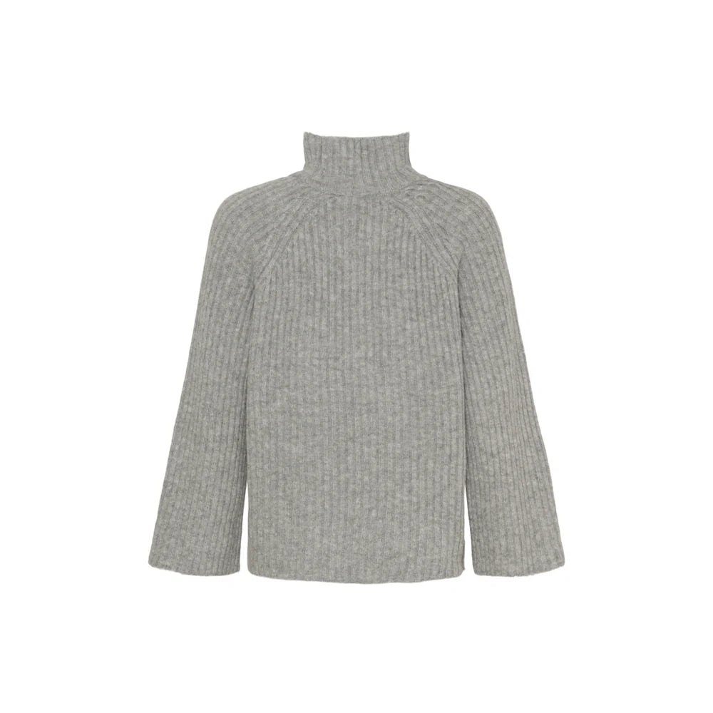 Sea Ranch Hella Knit Striktrøje Dame - Grå Melange