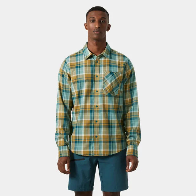 Helly Hansen Men’s Aker Flannel Long Sleeve Shirt Flannelskjorte Herre - Lynx Coast