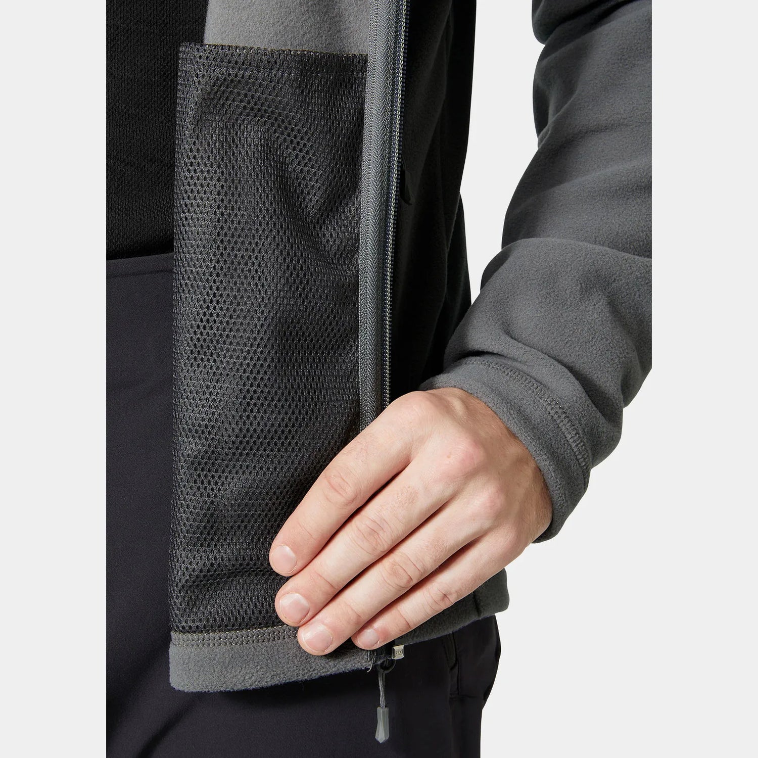 Helly Hansen Men's Daybreaker Block Microfleece Jacket Fleecejakke Herre - Concrete -