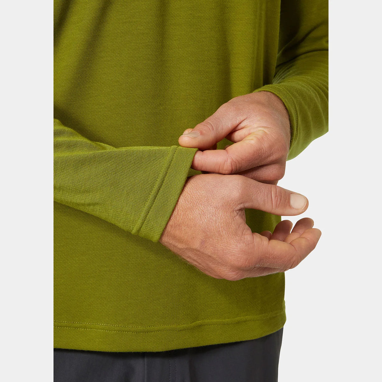 Helly Hansen Men's HP Quick-Dry Half-Zip Skiundertrøje Herre - Olive Green -