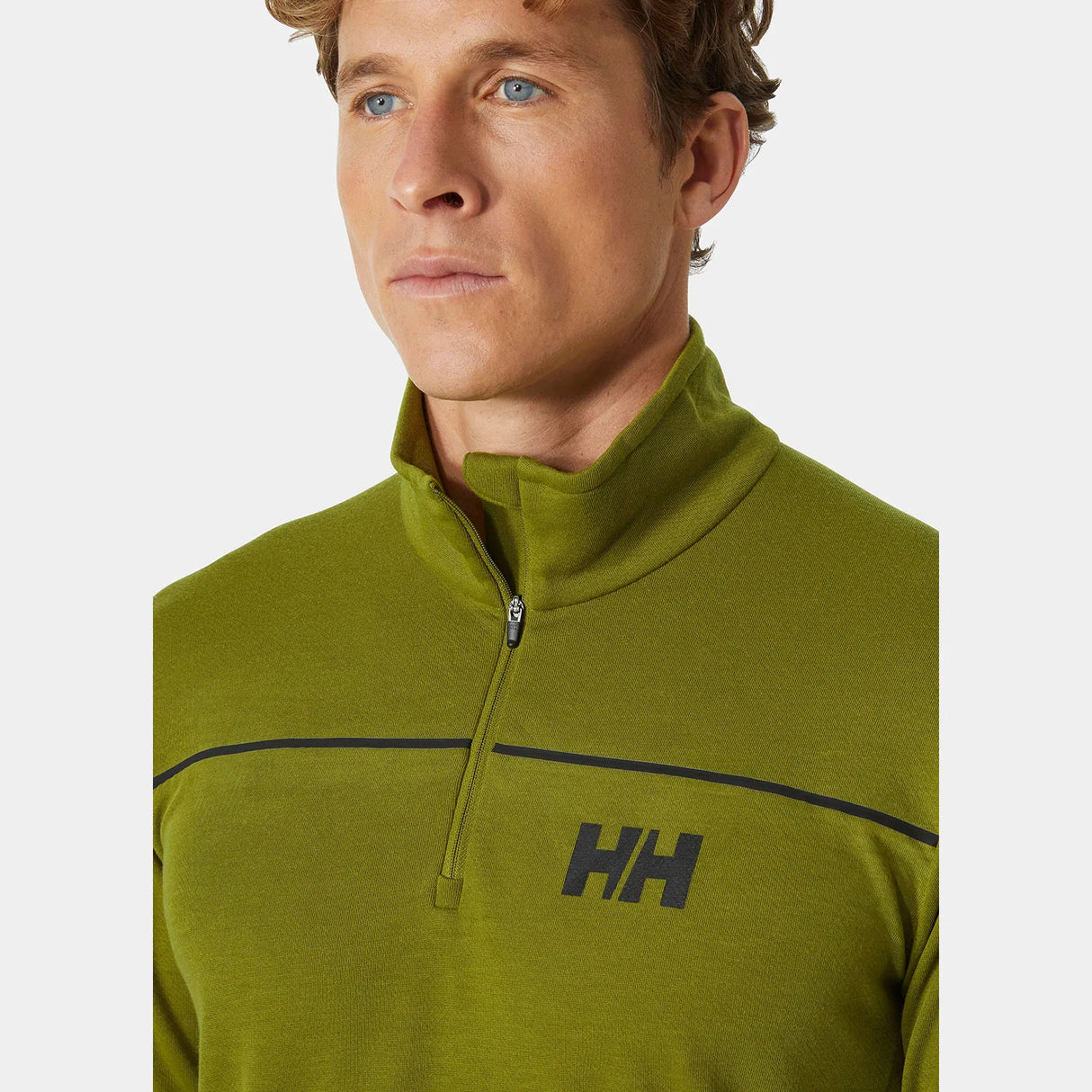 Helly Hansen Men's HP Quick-Dry Half-Zip Skiundertrøje Herre - Olive Green -