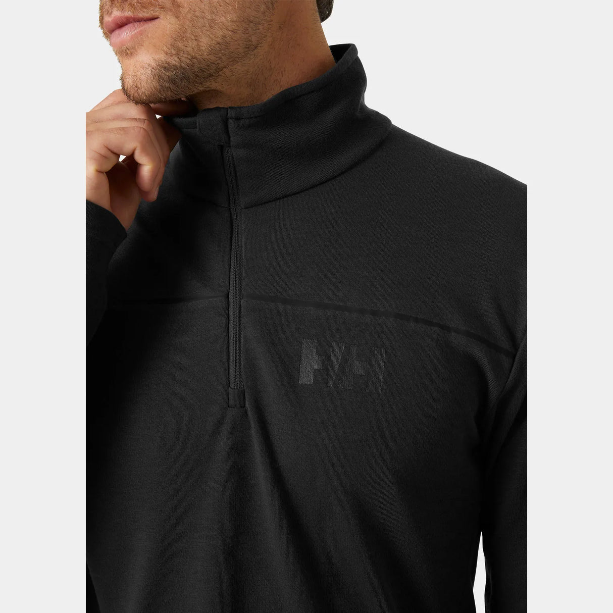 Helly Hansen Men's HP Quick-Dry Half-Zip Skiundertrøje Herre - Ebony -