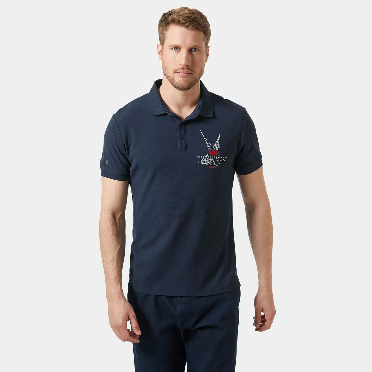 Helly Hansen Men’s HP Race Sailing Polo T-shirt Herre - Navy - Navy