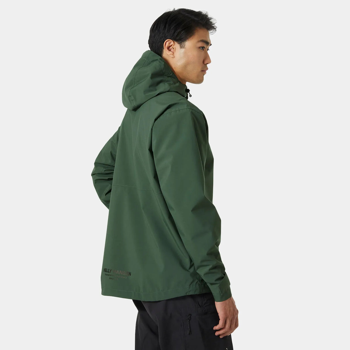 Helly Hansen Men's Move Hooded Rain Jacket Regnjakke Herre - Darkest Spruce -